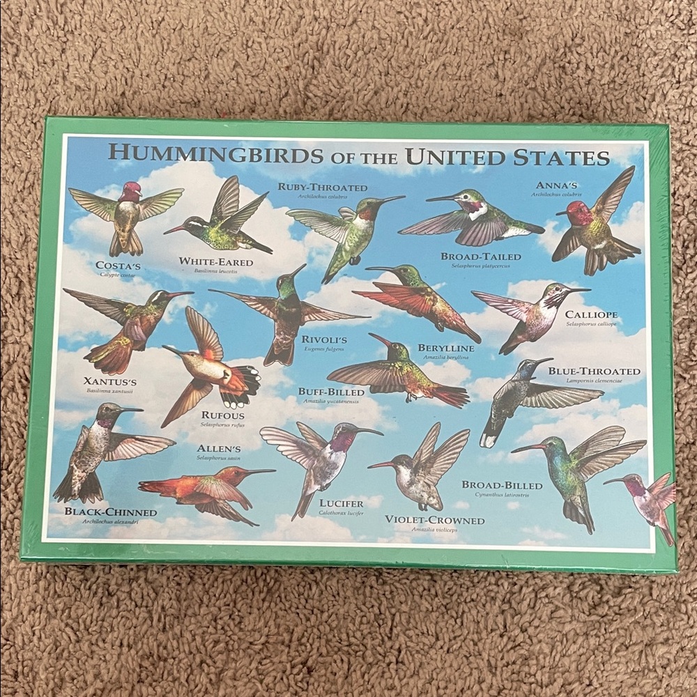 Hummingbirds of the United States‎ 300 Piece Puzzle